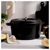 Staub 40509-863-0, 8,35 l, Schwarz, Eisenguss, Emaille, Produktbild-Vorschau 15