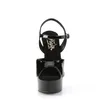 EXCITE-609 Damen Sandale von Pleaser, Schwarz Glanz , EU Produktbild-Vorschau 2