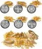 A collage of pasta shapes and corresponding pasta extruder dies. Náhled obrázku produktu