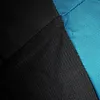 A close-up view of two different fabric textures, one black and one blue, likely from a backpack or piece of outdoor gear. Náhled obrázku produktu