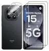 A collage showing the back and front of a smartphone with screen protectors. Produktbild-Vorschau