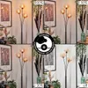 Lerici Stehlampe aus Metall/Glas in Schwarz/Bernstein/Klar Produktbild-Vorschau 2