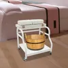 Podnóżek do pedicure z kółkami – wózek i podnóżek do Podgląd zdjęcia produktu 8