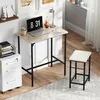 HOMCOM Bartisch Set Bartisch mit Barhocker-Set Esstisch mit Produktbild-Vorschau 9