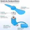 Handy Ventilator USB Mini Smartphone Lüfter 5er Set, Type C Produktbild-Vorschau 4