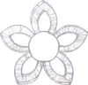 A white decorative flower light. Produktbild-Vorschau