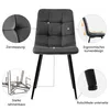 Abrihome 140x80cm Esstisch-Set mit 4 Stühlen, Esszimmer-Set Produktbild-Vorschau 5