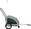 vidaXL Cani da rimorchio per biciclette grigio tessuto Anteprima dell’immagine prodotto 5