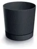 Prosperplast Blumentopf TUBO P Eco Wood Anthrazit 29,2 cm Produktbild-Vorschau 1