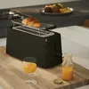ALESSI Plissé dlouhý topinkovač s ohřívačem briošek černý Náhled obrázku produktu 2