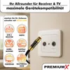 PremiumX 10m Gold-Line TV Antennenkabel Schwarz Produktbild-Vorschau 4
