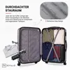 Devillo® Kofferset 4tlg. S-M-L-XL, Silber - Trolley Koffer Produktbild-Vorschau 3