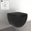 Alpenberger Hänge WC Spülrandlos in Matt Schwarz | Gäste WC Produktbild-Vorschau 1