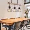 Hängeleuchte, Käfig Design, Holz, L 60 cm Produktbild-Vorschau 9