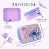 Set Trinkflasche & Brotdose Disney Stitch, Flieder Blumen Produktbild-Vorschau 3