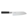 A Santoku knife with a black handle and silver bolster, shown against a white background. Náhľad obrázku produktu