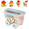 Pilsan Bausteine 03575 im Trolly 56 Teile, große bunte Produktbild-Vorschau 1