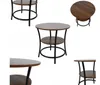 Stolik kawowy okrągły loft fi 56x55cm orzech Podgląd zdjęcia produktu 9