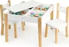 Stół z dwoma krzesłami zestaw mebli dziecięcych ECOTOYS Podgląd zdjęcia produktu 7