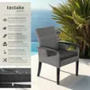 tectake® Rattan Stuhl Rosarno mit Holzgestell inklusive Produktbild-Vorschau 2