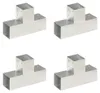 vidaXL Post Connector 4 ks. T-tvar Pozinkovaný kov 91 x 91 Náhľad obrázku produktu 7