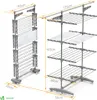 VOUNOT® 4 Ebenen Wäscheständer Turm für Innen, Produktbild-Vorschau 5