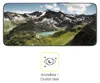 A scenic mountain landscape displayed on a device screen, with a graphic icon and text below. Produktbild-Vorschau