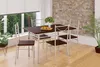 CASARIA® Ensemble table à manger avec 4 chaises chêne foncé Voir les images du produit 4