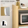 HOMCOM Meuble desserte de cuisine pour micro-ondes style Voir les images du produit 8