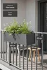 Fioriera da balcone BENNO in fibrocemento, grigio roccia, Anteprima dell’immagine prodotto 3