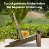 Wiltec zahradní židle z masivu Adirondack 89 x 72 x 92,5 Náhled obrázku produktu 5