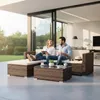 Mucola Gartenmöbel 5tlg. Gartenlounge Sitzgruppe Gartenset Produktbild-Vorschau 5