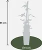 A silhouette of a potted plant with a trellis, with dimensions indicated. Produktbild-Vorschau