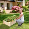 COSTWAY Hochbeet Holz, Gartenbeet ohne Boden, Kräuterbeet, Produktbild-Vorschau 2