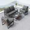 Flieks Gartenmöbel Set 4-tlg, Balkonmöbel Set für 4 Produktbild-Vorschau 2