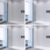 Falttür Duschabtrennung 95x195cm, 6mm Nano ESG Glas für Produktbild-Vorschau 3