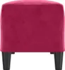 vidaXL Lavica Víno červená 100x35x41 cm Zamatová Náhľad obrázku produktu 4