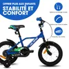 HILAND 12 Zoll Kinderfahrrad mit Stützrädern Handbremse Produktbild-Vorschau 2