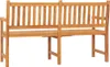 Gartenbank 3-Sitzer mit Tisch 150 cm Massivholz Teak Produktbild-Vorschau 4