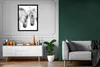 MuchoWow® Gerahmtes Poster Pferd - Tiere - Porträt - Weiß Produktbild-Vorschau 6