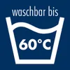 An icon indicating that an item can be washed at up to 60 degrees Celsius. Produktbild-Vorschau