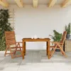 Möbel Gartenstühle 2 Stk. Klappbar Verstellbar Massivholz Produktbild-Vorschau 3