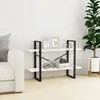 Libreria 2 scomparti bianca 100x30x70 cm in materiale Anteprima dell’immagine prodotto 3