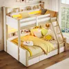 A bunk bed with bedding and decorative items in a child's room. Anteprima dell’immagine prodotto