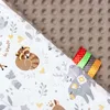 Magical Woodland & Mokka Minky Babydecke 75x100cm Produktbild-Vorschau 4