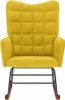 A yellow rocking chair is shown from the front against a white background. Náhľad obrázku produktu