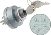 A product shot of a vehicle ignition switch with keys, alongside a diagram of its terminal layout. Anteprima dell’immagine prodotto