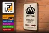 Blechschild Spruch 20x30cm Princess parking only Krone Produktbild-Vorschau 4