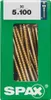 Spax Universalschrauben 5.0 x 100 mm PZ 2 - 30 Stk. Produktbild-Vorschau 1