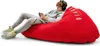 A young person is playing a video game while sitting on a large red beanbag. Náhled obrázku produktu